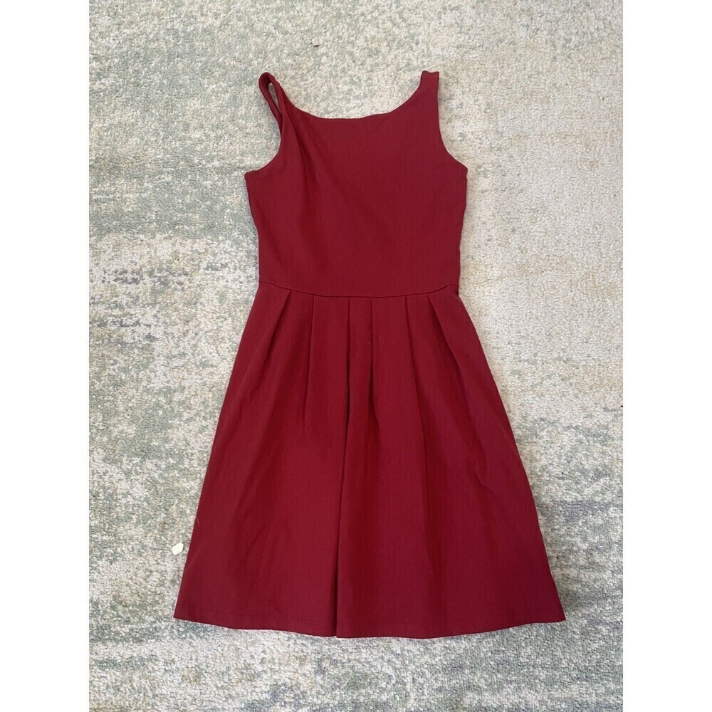 NWT Susana Monaco Dress Women’s Small Flare Mini Sleeveless Stretchy Red $188